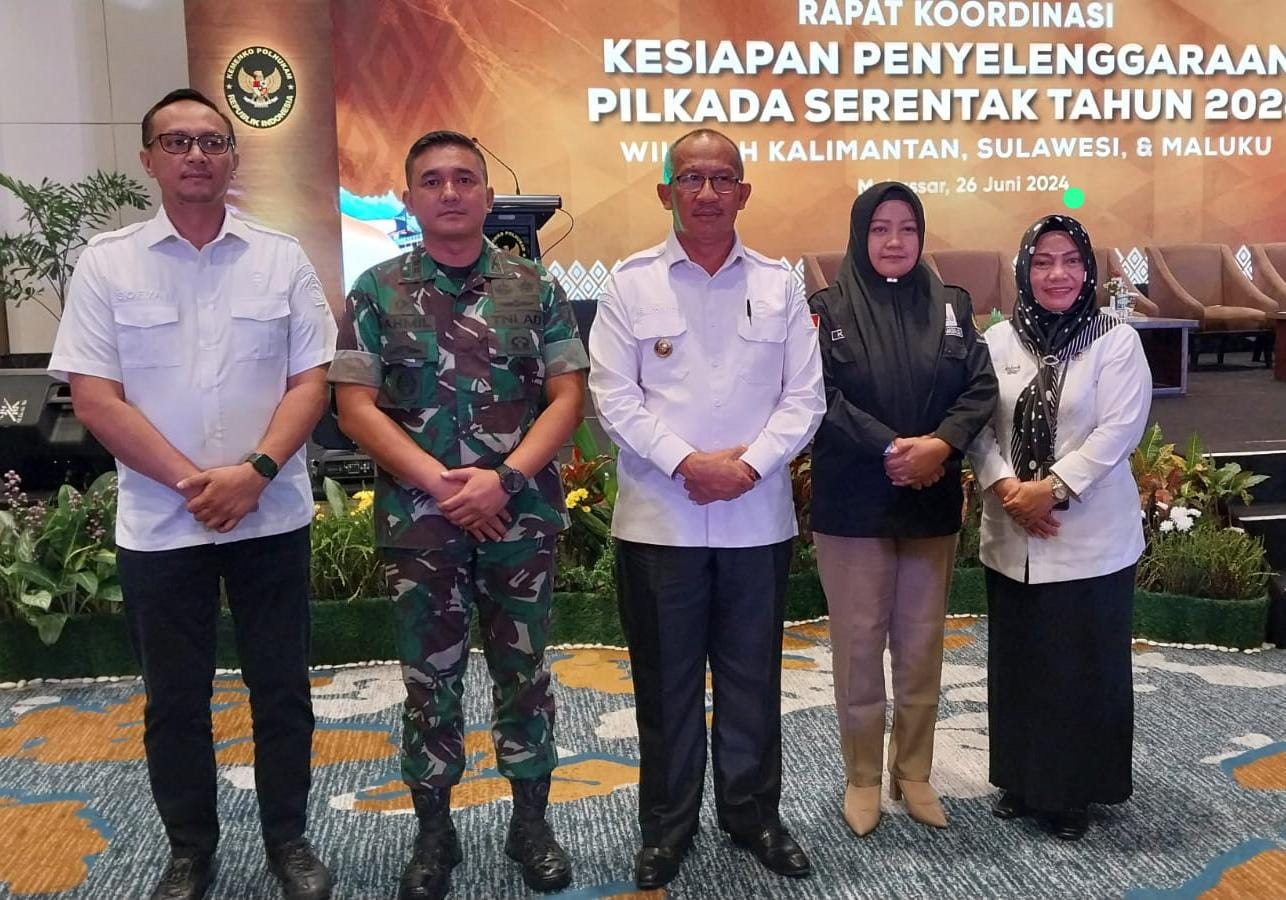 Pj. Walikota Asripan Nani Hadiri Rakor Kesiapan Penyelenggaraan Pilkada Serentak Tahun 2024 Wilayah Kalimantan, Sulawesi dan Maluku