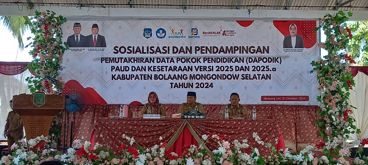 Disdikbud Bolsel Gelar Sosialisasi dan Pendampingan Pemutahiran Dapodik 2024