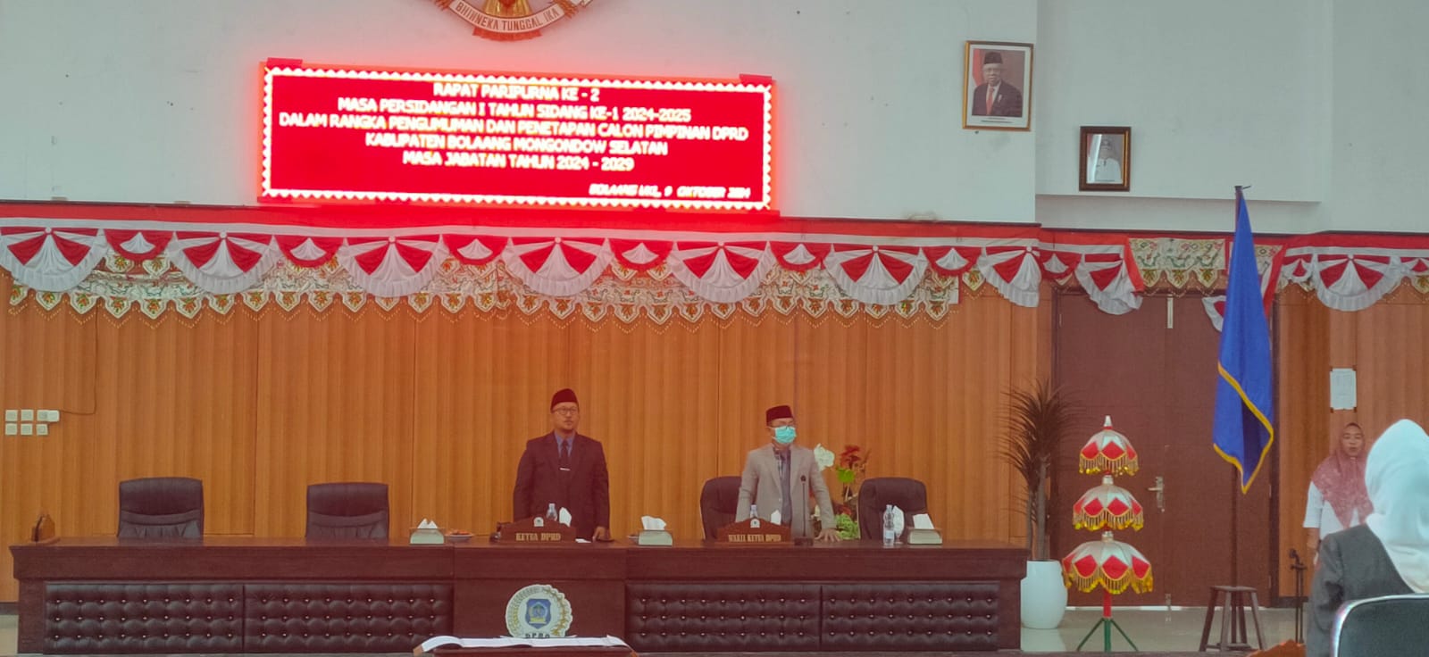 DPRD Bolsel Gelar Rapat Paripurna Penetapan Calon Pimpinan DPRD Bolsel 2024-2029