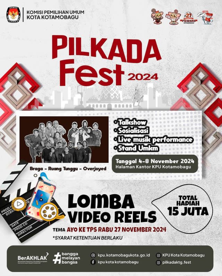 Ayoo Datang dan Ramaikan Pilkada Fest 2024 KPU Kotamobagu 