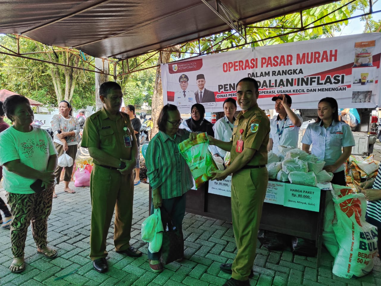 Pemkot Kotamobagu Gelar Operasi Pasar Murah